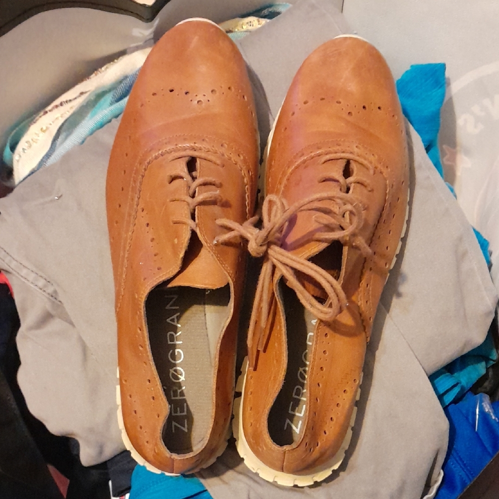 Cole Haan WOMENS Brown Leather Shoes